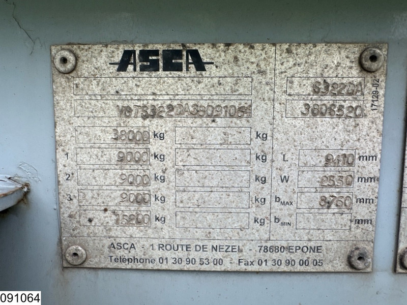 ASCA Chassis 10 / 20 / 30 ft, ADR - Poluprikolica za prevoz kontejnera/ Poluprikolica sa promenjivim sandukom: slika 4 ASCA Chassis 10 / 20 / 30 ft, ADR - Poluprikolica za prevoz kontejnera/ Poluprikolica sa promenjivim sandukom: slika 4