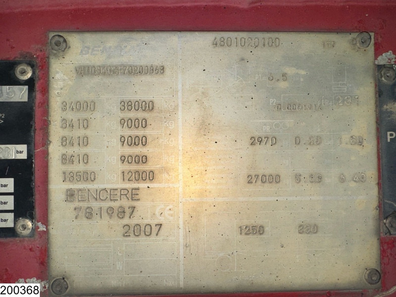 Benalu kipper 53m3 - Poluprikolica istovarivača: slika 4 Benalu kipper 53m3 - Poluprikolica istovarivača: slika 4