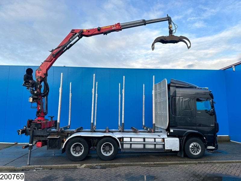 DAF XF 530 6x4, Wood transport, Retarder, Loglift ET450 - Šticar, Kamion sa dizalicom: slika 5 DAF XF 530 6x4, Wood transport, Retarder, Loglift ET450 - Šticar, Kamion sa dizalicom: slika 5