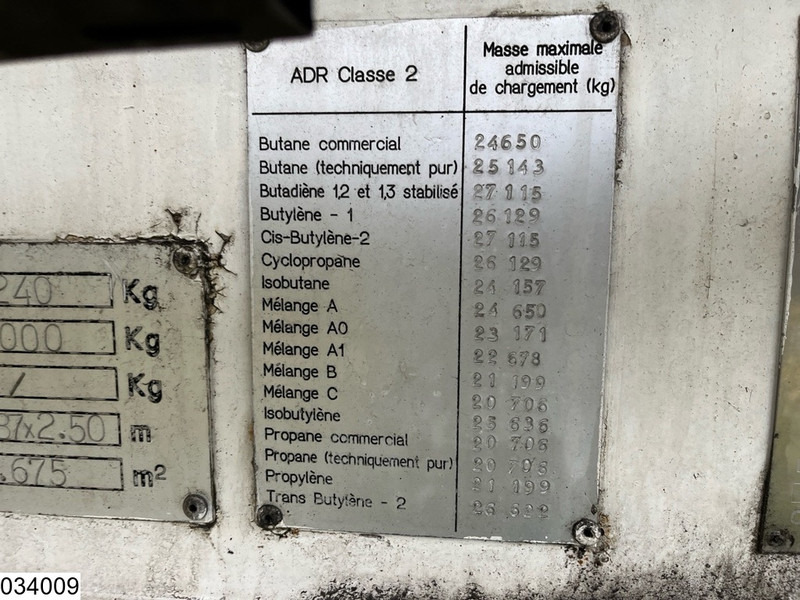 Poluprikolica cisterna Guhur Gas 49300 liter, LPG GPL Butane gas, 1 Comp: slika 10