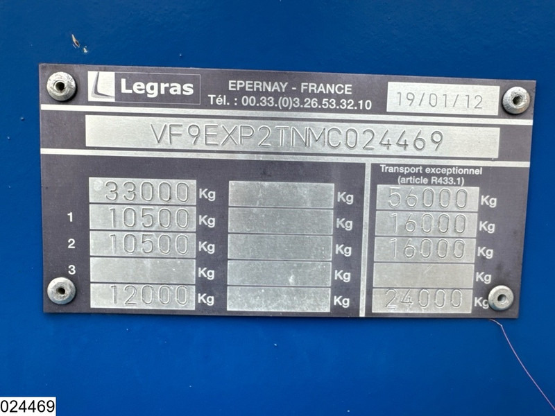 Legras Openlaadbak Wood transport, Steel suspension - Poluprikolica šticarka: slika 3 Legras Openlaadbak Wood transport, Steel suspension - Poluprikolica šticarka: slika 3