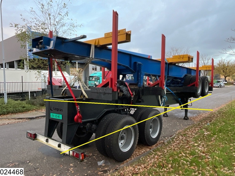 Legras Openlaadbak Wood transport, Steel suspension - Poluprikolica šticarka: slika 2 Legras Openlaadbak Wood transport, Steel suspension - Poluprikolica šticarka: slika 2