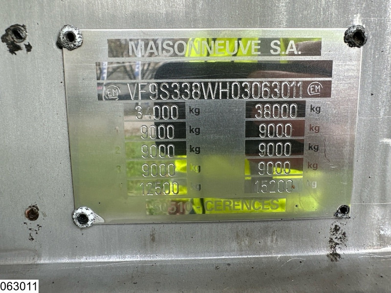 MAISONNEUVE Food 26,000 litres, 1 compartment - Poluprikolica cisterna: slika 4 MAISONNEUVE Food 26,000 litres, 1 compartment - Poluprikolica cisterna: slika 4