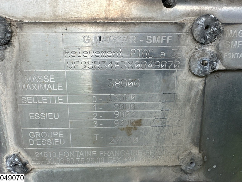 Magyar Chemie 32550 Liter, 1 Comp - Poluprikolica cisterna: slika 2 Magyar Chemie 32550 Liter, 1 Comp - Poluprikolica cisterna: slika 2