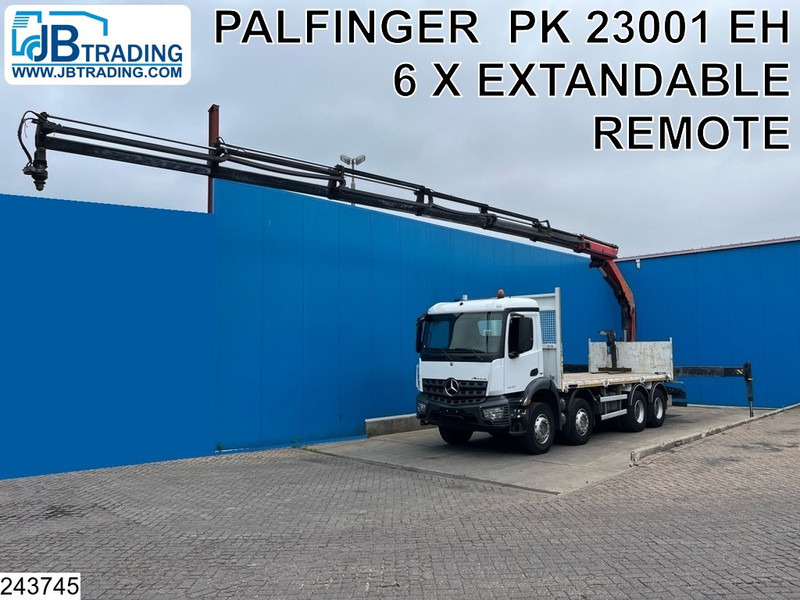 Mercedes-Benz Arocs 3240 8X4, EURO 6, Steel suspension, Palfinger - Kamion sa tovarnim sandukom, Kamion sa dizalicom: slika 1 Mercedes-Benz Arocs 3240 8X4, EURO 6, Steel suspension, Palfinger - Kamion sa tovarnim sandukom, Kamion sa dizalicom: slika 1