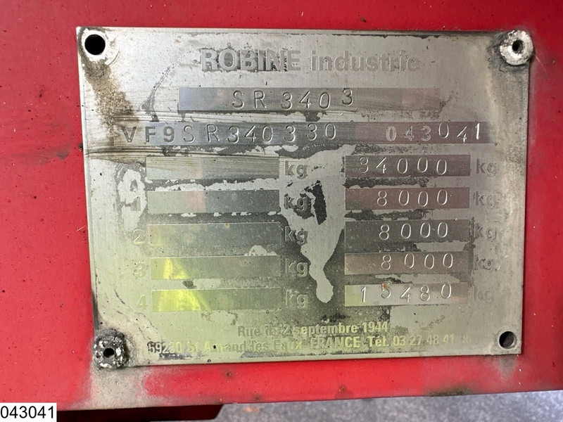 ROBINE Gas 48028 Liter, LPG GPL gas tank, Gaz, 1 Compartment - Poluprikolica cisterna: slika 4 ROBINE Gas 48028 Liter, LPG GPL gas tank, Gaz, 1 Compartment - Poluprikolica cisterna: slika 4