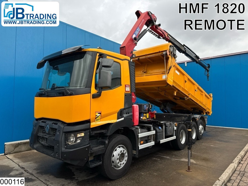 Renault C 430 8x4, EURO 6, HMF, Garnier - Istovarivač, Kamion sa dizalicom: slika 1 Renault C 430 8x4, EURO 6, HMF, Garnier - Istovarivač, Kamion sa dizalicom: slika 1