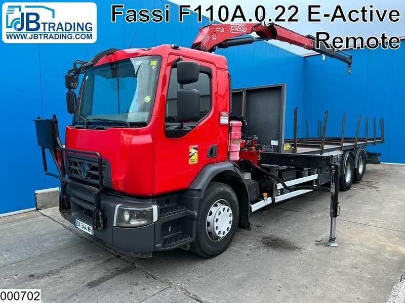 Renault D 26 320 6x2, EURO 6, Fassi, Remote - Kamion sa tovarnim sandukom, Kamion sa dizalicom: slika 1 Renault D 26 320 6x2, EURO 6, Fassi, Remote - Kamion sa tovarnim sandukom, Kamion sa dizalicom: slika 1