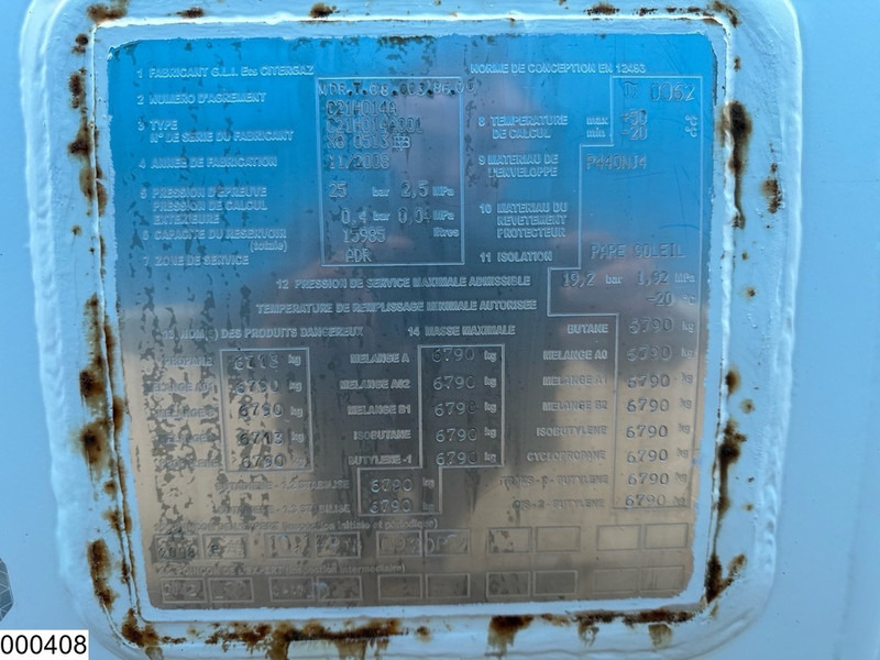 Kamion cisterna Renault Midlum 220 15985 Liter, LPG GPL, Gastank, Steel suspension: slika 11