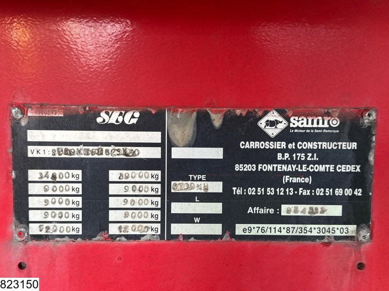 Samro Bitum 23780 Litres, 1 compartment - Poluprikolica cisterna: slika 5 Samro Bitum 23780 Litres, 1 compartment - Poluprikolica cisterna: slika 5