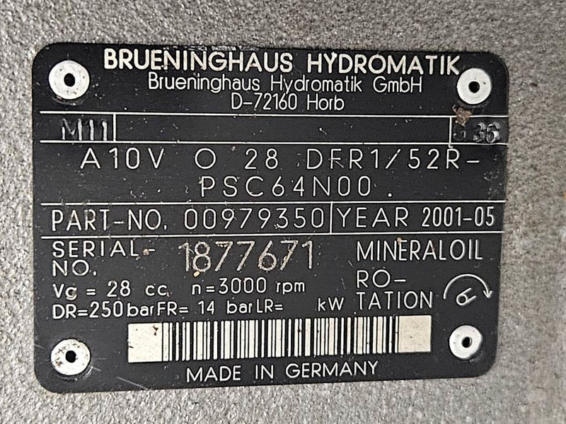 Lizing Brueninghaus Hydromatik A10VO28DFR1/52R-Load sensing pump Brueninghaus Hydromatik A10VO28DFR1/52R-Load sensing pump: slika 7