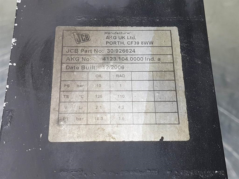 JCB 30/926624-AKG 4123.104.0000-Cooler/Kühler/Koeler - Motor i delovi za Građevinska mašina: slika 4 JCB 30/926624-AKG 4123.104.0000-Cooler/Kühler/Koeler - Motor i delovi za Građevinska mašina: slika 4
