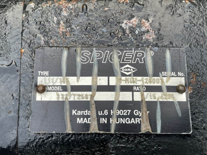 Lizing JCB TM220-332/T2583-Spicer Dana 111/165-Axle/Achse/As JCB TM220-332/T2583-Spicer Dana 111/165-Axle/Achse/As: slika 6