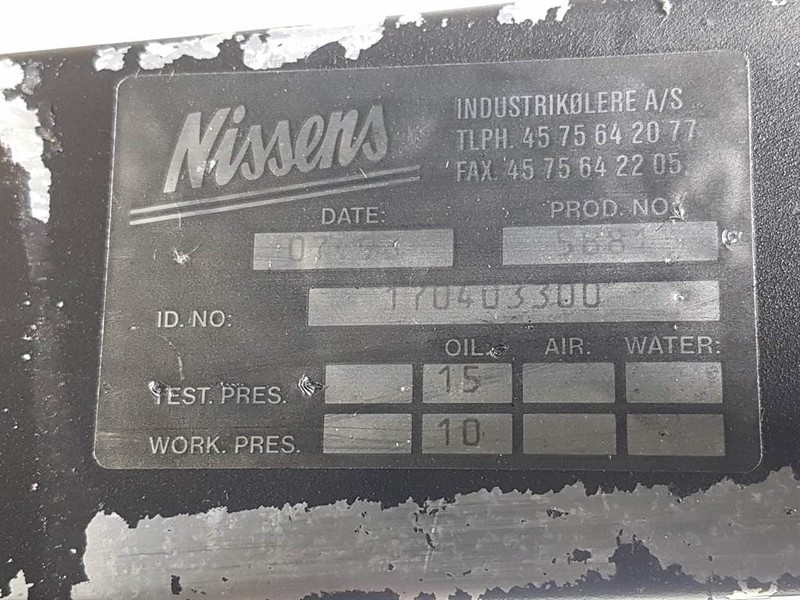 Nissens 170403300 - Oil Cooler/Kühler/Koeler - Motor i delovi za Građevinska mašina: slika 4 Nissens 170403300 - Oil Cooler/Kühler/Koeler - Motor i delovi za Građevinska mašina: slika 4