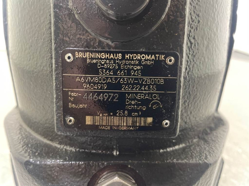 Schaeff SKL844-5364661945-A6VM80DA5/63W-Drive motor - Hidraulika za Građevinska mašina: slika 4 Schaeff SKL844-5364661945-A6VM80DA5/63W-Drive motor - Hidraulika za Građevinska mašina: slika 4