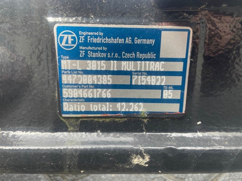 Yanmar V7-5904661766-ZF MT-L3015II-Axle/Achse/As - Osovina i delovi za Građevinska mašina: slika 5 Yanmar V7-5904661766-ZF MT-L3015II-Axle/Achse/As - Osovina i delovi za Građevinska mašina: slika 5