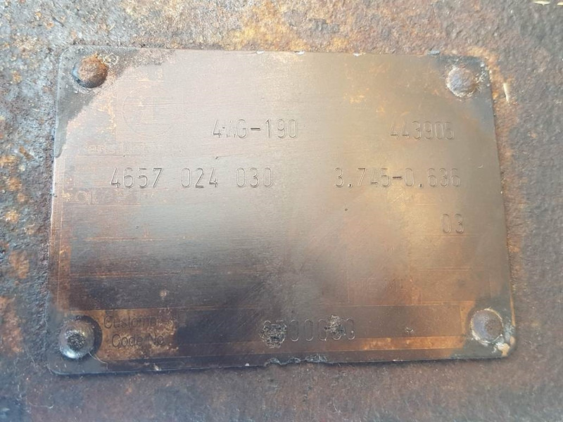 Menjač i delovi za Građevinska mašina ZF 4WG-190 - Transmission/Getriebe/Transmissiebak: slika 6