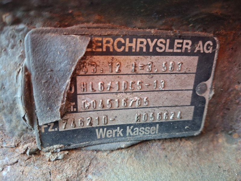 Mercedes-Benz HL6/1DCS-13 - Zadnja osovina: slika 5 Mercedes-Benz HL6/1DCS-13 - Zadnja osovina: slika 5