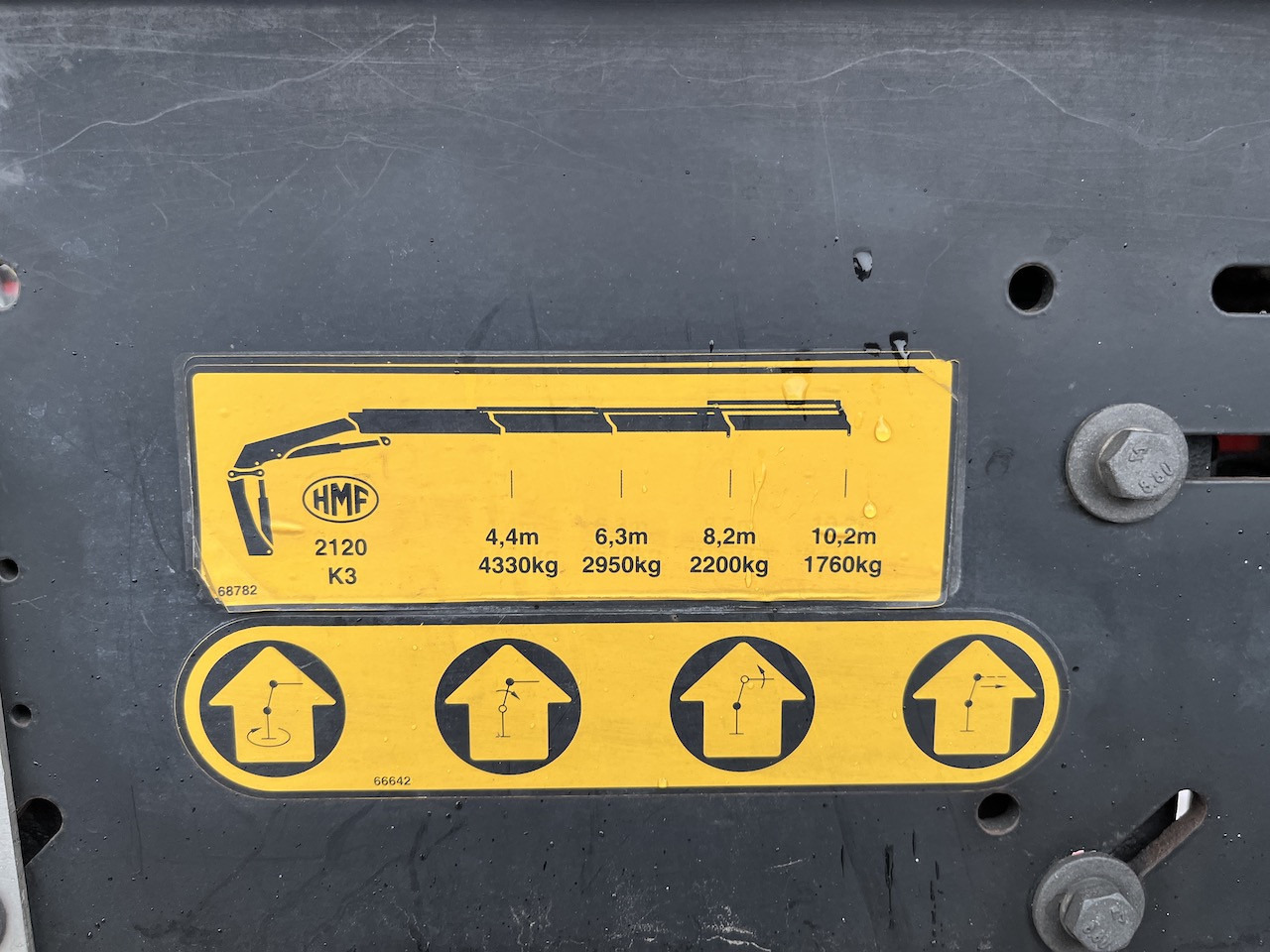 Meusburger MPS-3 Auflieger mit Kran HMF 1510 K-4 Lenkachse - Plato poluprikolica: slika 3 Meusburger MPS-3 Auflieger mit Kran HMF 1510 K-4 Lenkachse - Plato poluprikolica: slika 3