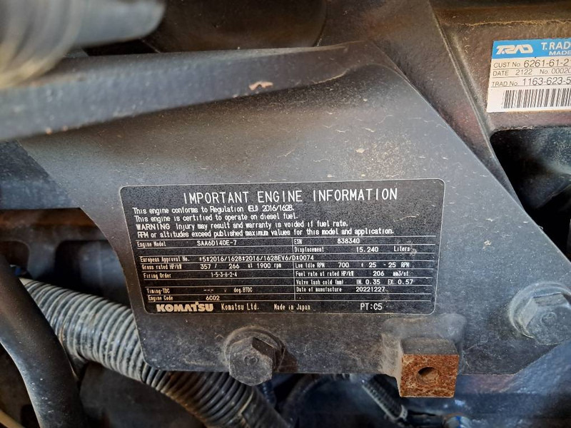 Komatsu WA500-8E0 - Utovarivač točkaš: slika 5 Komatsu WA500-8E0 - Utovarivač točkaš: slika 5