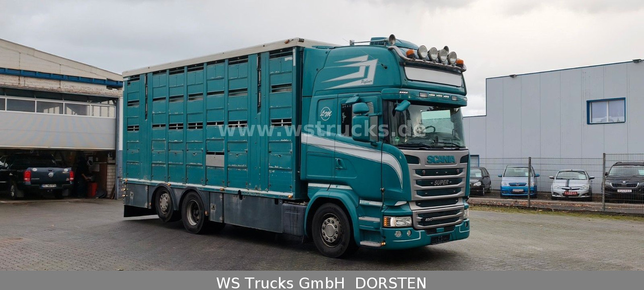 Scania R 490 Topline Menke 4 Stock Hubdach | Retader - Kamion za prevoz konja: slika 2 Scania R 490 Topline Menke 4 Stock Hubdach | Retader - Kamion za prevoz konja: slika 2