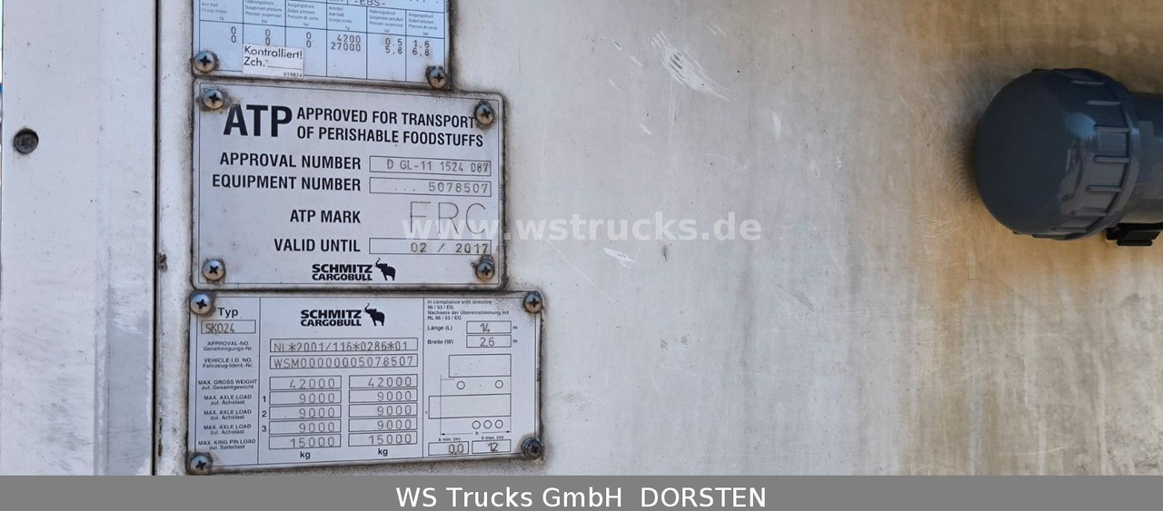 Schmitz Cargobull SKO 24 Kühlauflieger | Vector 1850 MT | LBW - Poluprikolica hladnjače: slika 5 Schmitz Cargobull SKO 24 Kühlauflieger | Vector 1850 MT | LBW - Poluprikolica hladnjače: slika 5