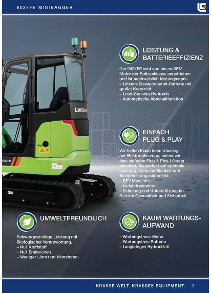 Novu Mini bager LIUGONG 9027 FE vollelektrisch, 2.680 kg: slika 7 Novu Mini bager LIUGONG 9027 FE vollelektrisch, 2.680 kg: slika 7