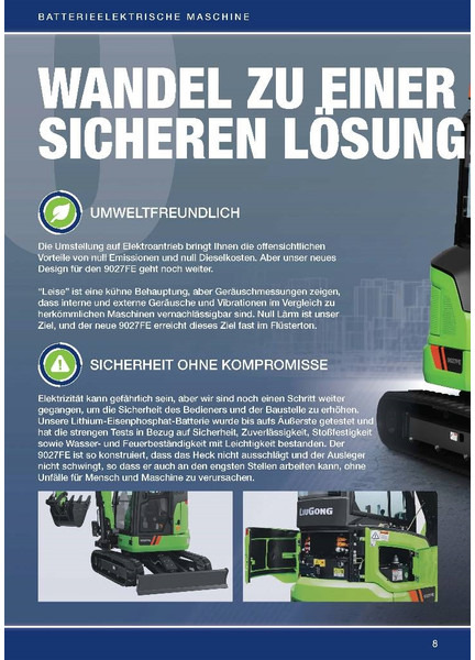 Novu Mini bager LIUGONG 9027 FE vollelektrisch, 2.680 kg: slika 8 Novu Mini bager LIUGONG 9027 FE vollelektrisch, 2.680 kg: slika 8