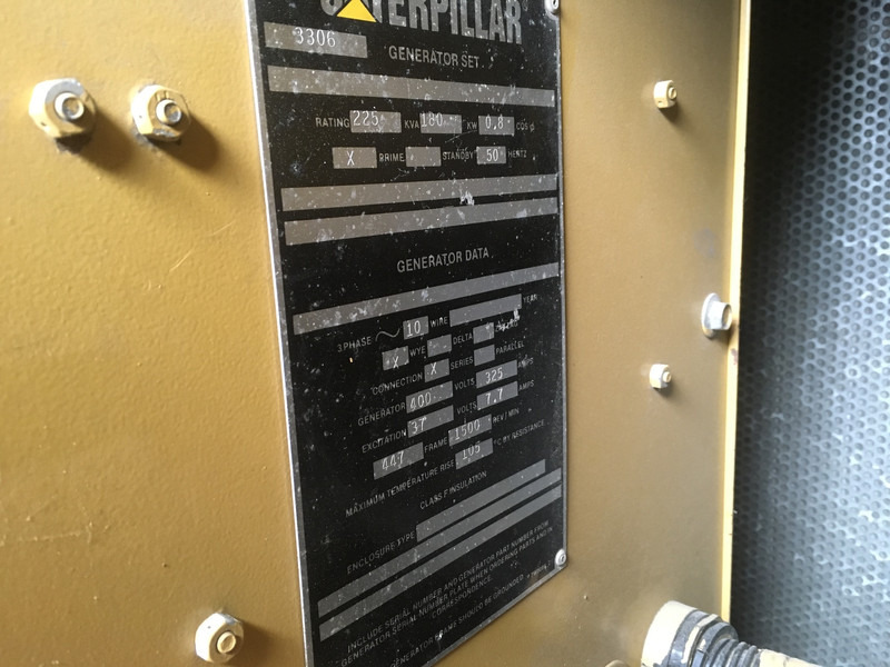Set generatora Caterpillar 3306B GENERATOR 225KVA USED: slika 12 Set generatora Caterpillar 3306B GENERATOR 225KVA USED: slika 12