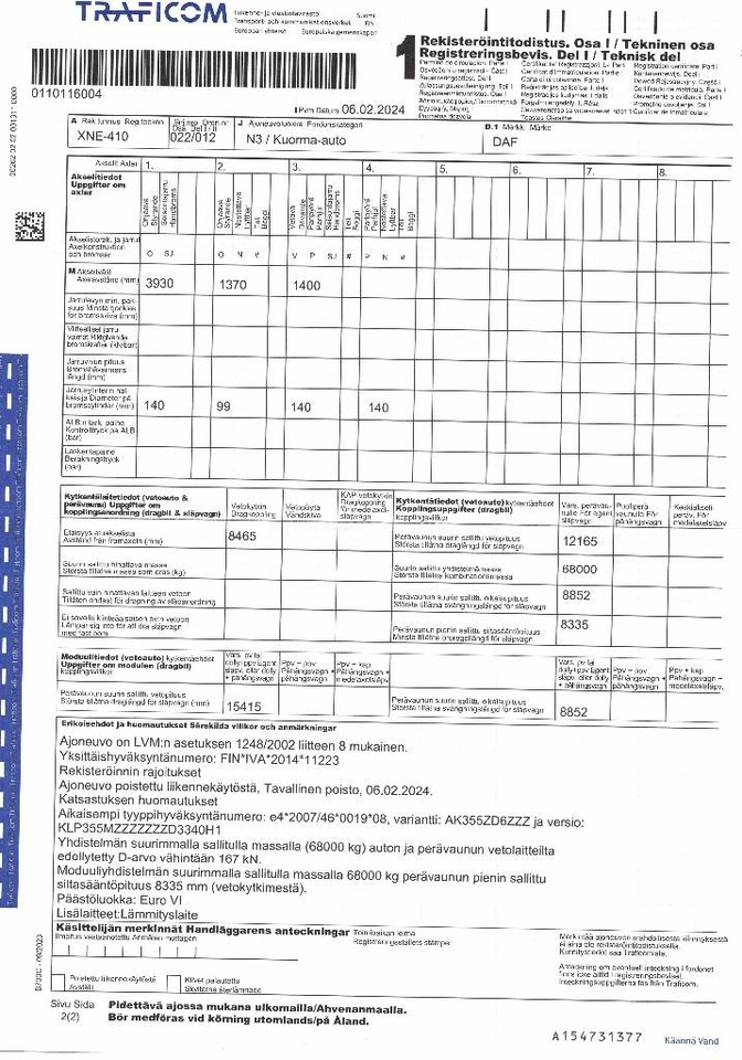 Kamion sa tovarnim sandukom DAF XF460: slika 11