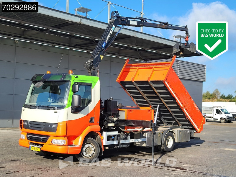 DAF LF45.210 LF 4X2 MKG HLK 66 Crane Kran 5m3 tipper Manual Euro 5 - Istovarivač, Kamion sa dizalicom: slika 1 DAF LF45.210 LF 4X2 MKG HLK 66 Crane Kran 5m3 tipper Manual Euro 5 - Istovarivač, Kamion sa dizalicom: slika 1