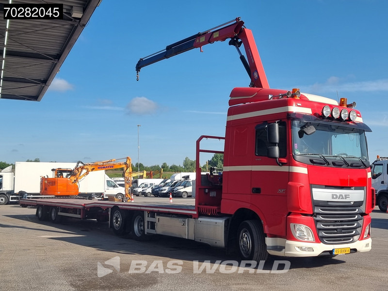 DAF XF 440 6X2 NL-Truck Transporter HMF 900-K2 Kran Winch Lift-Lenkachse Euro 6 - Kamion sa tovarnim sandukom, Kamion sa dizalicom: slika 5 DAF XF 440 6X2 NL-Truck Transporter HMF 900-K2 Kran Winch Lift-Lenkachse Euro 6 - Kamion sa tovarnim sandukom, Kamion sa dizalicom: slika 5