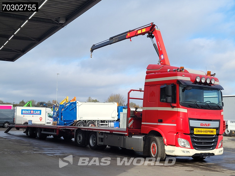DAF XF 440 XF 6X2 NL-Truck Transporter APK HMF 900-K2 crane Winch Lift-Lenkachse Euro 6 - Kamion sa tovarnim sandukom, Kamion sa dizalicom: slika 2 DAF XF 440 XF 6X2 NL-Truck Transporter APK HMF 900-K2 crane Winch Lift-Lenkachse Euro 6 - Kamion sa tovarnim sandukom, Kamion sa dizalicom: slika 2