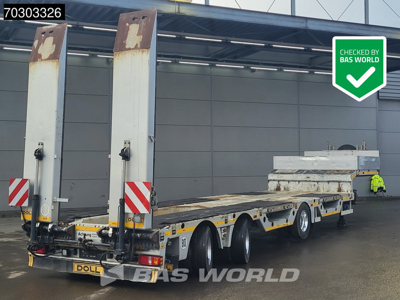 Doll S3H Lift + 2xSteeringAxle Wheel Recess Ramps - Niska poluprikolica za prevoz: slika 1 Doll S3H Lift + 2xSteeringAxle Wheel Recess Ramps - Niska poluprikolica za prevoz: slika 1