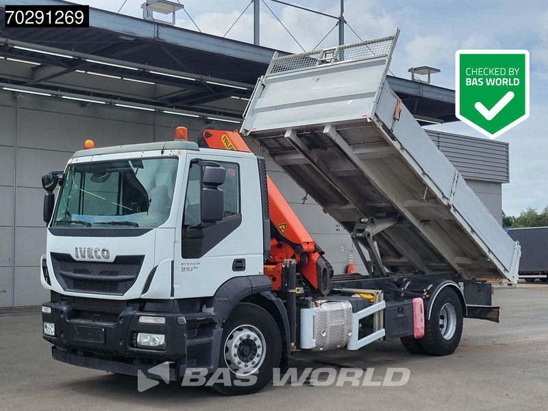 Iveco Stralis 310 4X2 Palfinger PK14002EH Crane Tipper Full Steel Automatic Euro 6 - Istovarivač, Kamion sa dizalicom: slika 1 Iveco Stralis 310 4X2 Palfinger PK14002EH Crane Tipper Full Steel Automatic Euro 6 - Istovarivač, Kamion sa dizalicom: slika 1