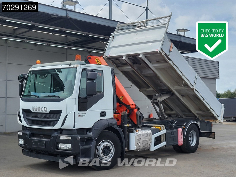 Iveco Stralis 310 4X2 Palfinger PK14002EH Crane Tipper Full Steel Automatic Euro 6 - Istovarivač, Kamion sa dizalicom: slika 1 Iveco Stralis 310 4X2 Palfinger PK14002EH Crane Tipper Full Steel Automatic Euro 6 - Istovarivač, Kamion sa dizalicom: slika 1