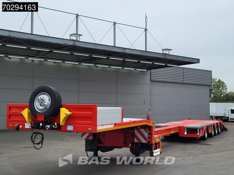Kässbohrer LB4E 4 axles Hydr. Ramps 615cm-Extendable Lift+ 2x Steering Axle - Niska poluprikolica za prevoz: slika 2 Kässbohrer LB4E 4 axles Hydr. Ramps 615cm-Extendable Lift+ 2x Steering Axle - Niska poluprikolica za prevoz: slika 2