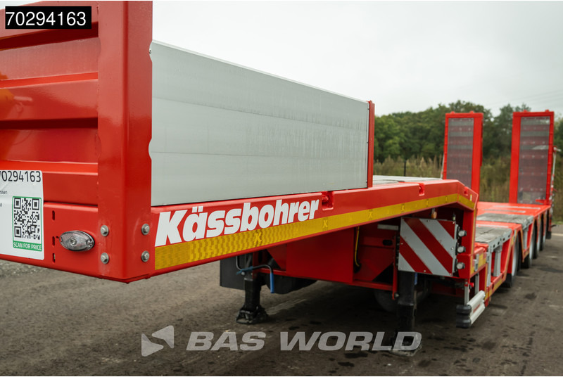 Novu Niska poluprikolica za prevoz Kässbohrer LB4E 4 axles Hydr. Ramps 620cm-Extendable Lift+ 2x Steering Axle: slika 15