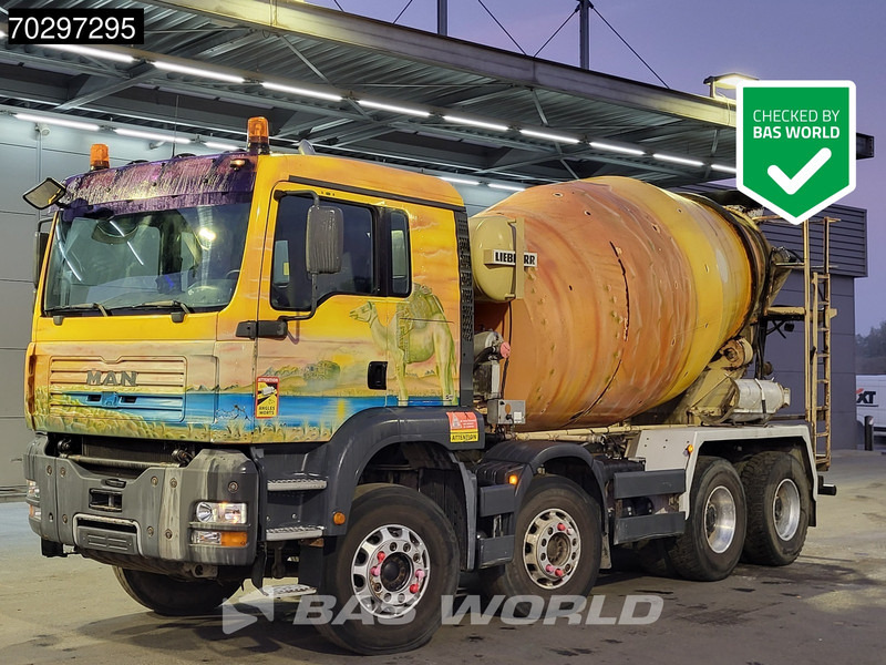 MAN 35.363 8X4 9m3 Liebherr Hydraulic Big-Axle Steelsuspension Euro 3 - Mikser za beton: slika 1 MAN 35.363 8X4 9m3 Liebherr Hydraulic Big-Axle Steelsuspension Euro 3 - Mikser za beton: slika 1