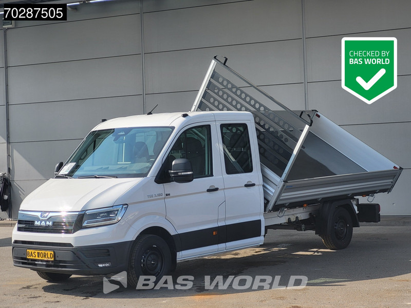 MAN TGE 3.180 Driezijdige Kipper Automaat Dubbel Cabine 2025 Facelift 180PK Trekhaak LED Navi ACC Airco Cruise Euro6 Kipper Tippe Benne Kieper - Dostavno vozilo kiper: slika 1 MAN TGE 3.180 Driezijdige Kipper Automaat Dubbel Cabine 2025 Facelift 180PK Trekhaak LED Navi ACC Airco Cruise Euro6 Kipper Tippe Benne Kieper - Dostavno vozilo kiper: slika 1