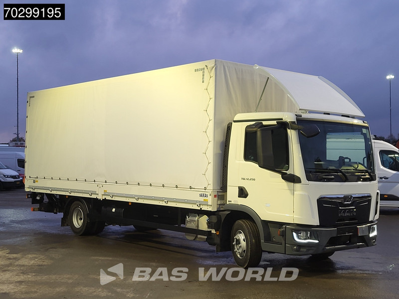 Kamion sa ceradom MAN TGL 12.250 4X2 Low Mileage! 12tonner 1500kg Ladebordwand Automatic Euro 6: slika 16