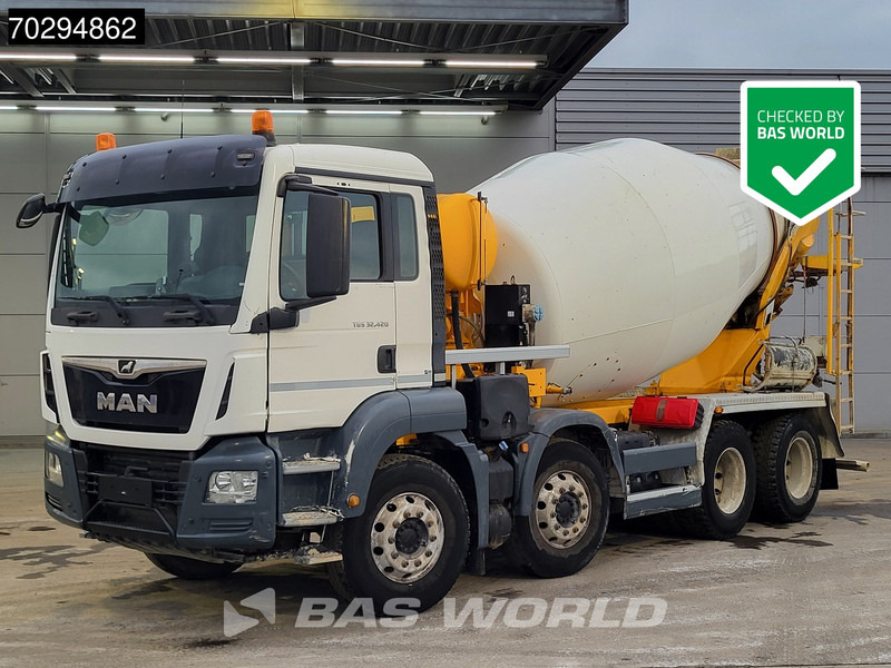 MAN TGS 32.420 8X4 9m3 Stetter Mixer Steel Suspension Automatic Euro 6 - Mikser za beton: slika 1 MAN TGS 32.420 8X4 9m3 Stetter Mixer Steel Suspension Automatic Euro 6 - Mikser za beton: slika 1