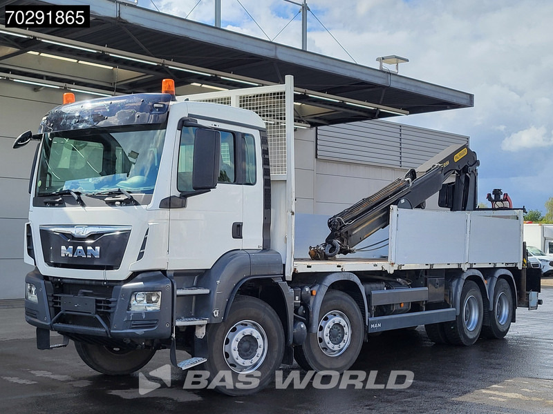 Kamion sa tovarnim sandukom, Kamion sa dizalicom MAN TGS 35.400 8X4 Palfinger PK23002 SH Kran Crane Big-Axle Euro 6: slika 12