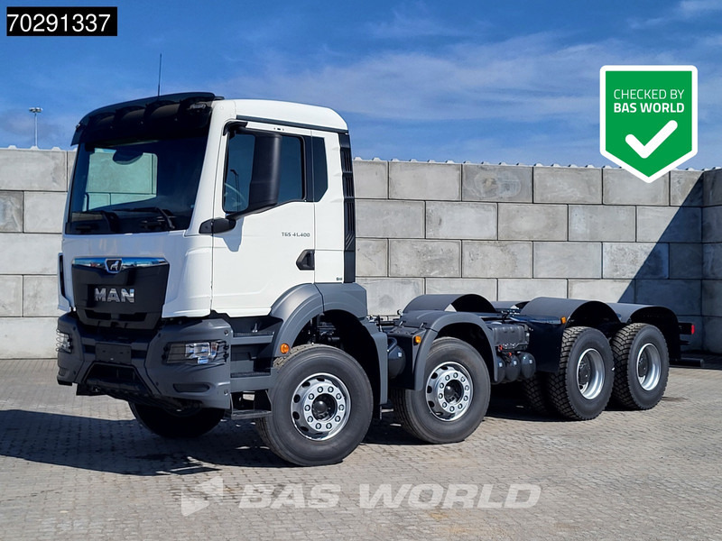 MAN TGS 41.400 8X4 New! Steelsuspension Big-Axle Manual Euro 2 - Kamion sa golom šasijom i zatvorenom kabinom: slika 1 MAN TGS 41.400 8X4 New! Steelsuspension Big-Axle Manual Euro 2 - Kamion sa golom šasijom i zatvorenom kabinom: slika 1