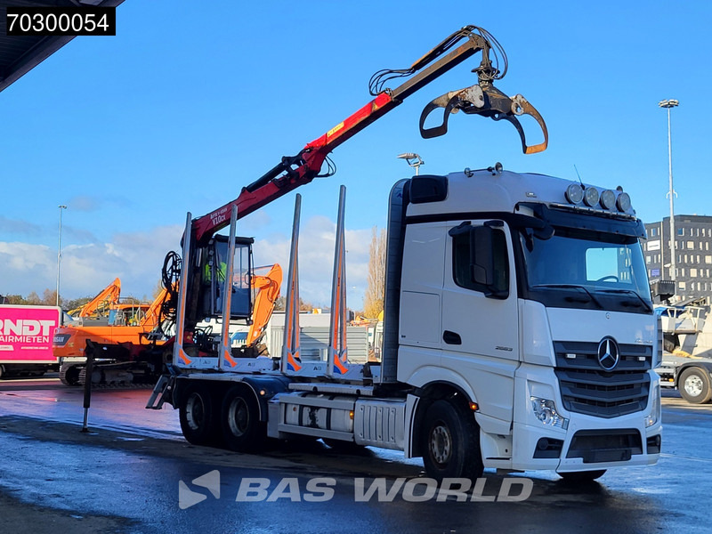 Mercedes-Benz Actros 2663 Actros 6X4 Timber truck FTG V10CX.81 wood crane Big-Axle Automatic Euro 6 - Šticar, Kamion sa dizalicom: slika 3 Mercedes-Benz Actros 2663 Actros 6X4 Timber truck FTG V10CX.81 wood crane Big-Axle Automatic Euro 6 - Šticar, Kamion sa dizalicom: slika 3