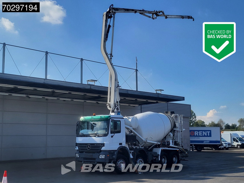 Mercedes-Benz Actros 3236 8X4 Mecbo M 23.3/100-BZ PUMI Big-Axle Steelsuspension 3-Pedals Euro 3 - Auto pumpa za beton: slika 1 Mercedes-Benz Actros 3236 8X4 Mecbo M 23.3/100-BZ PUMI Big-Axle Steelsuspension 3-Pedals Euro 3 - Auto pumpa za beton: slika 1