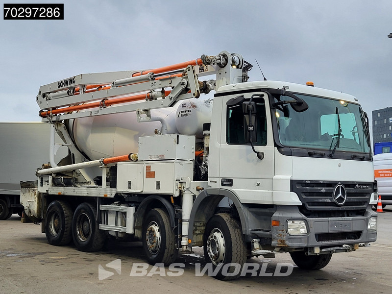 Mercedes-Benz Actros 3241 8X4 21meter Pump + 7m3 Stetter Mixer Steelsuspension Big-Axle Manual Euro 5 - Auto pumpa za beton: slika 3 Mercedes-Benz Actros 3241 8X4 21meter Pump + 7m3 Stetter Mixer Steelsuspension Big-Axle Manual Euro 5 - Auto pumpa za beton: slika 3