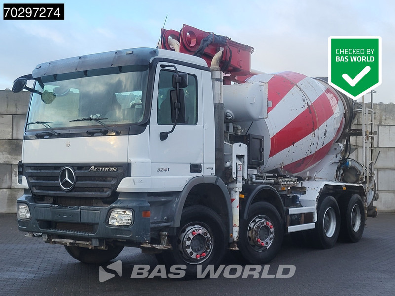 Mercedes-Benz Actros 3241 8X4 Putzmeister M24-3 Pump + 9m3 LIEBHERR Mixer Steelsuspension 3-Pedals Euro 4 - Auto pumpa za beton: slika 1 Mercedes-Benz Actros 3241 8X4 Putzmeister M24-3 Pump + 9m3 LIEBHERR Mixer Steelsuspension 3-Pedals Euro 4 - Auto pumpa za beton: slika 1