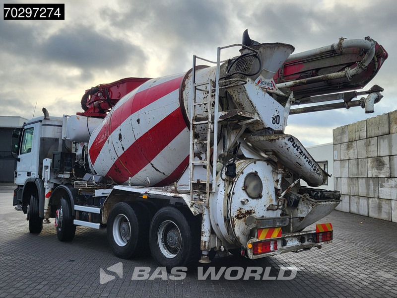 Mercedes-Benz Actros 3241 8X4 Putzmeister M24-3 Pump + 9m3 LIEBHERR Mixer Steelsuspension 3-Pedals Euro 4 - Auto pumpa za beton: slika 2 Mercedes-Benz Actros 3241 8X4 Putzmeister M24-3 Pump + 9m3 LIEBHERR Mixer Steelsuspension 3-Pedals Euro 4 - Auto pumpa za beton: slika 2