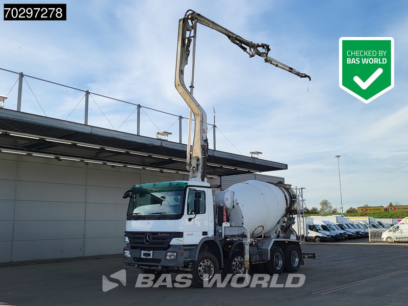 Mercedes-Benz Actros 3241 8X4 Putzmeister TMM 21-G2 PUMI 7m3 Mixer Big-Axle Steelsuspension 3-Pedals Euro 3 - Auto pumpa za beton: slika 1 Mercedes-Benz Actros 3241 8X4 Putzmeister TMM 21-G2 PUMI 7m3 Mixer Big-Axle Steelsuspension 3-Pedals Euro 3 - Auto pumpa za beton: slika 1